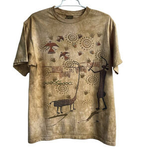 The Mountain Tan Desert Petroglyph Short Sleeve Tee